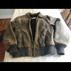 Vintage Brooks motorcycle bomber jacket.